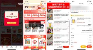 京东惠寻撸2个0.01元实物包邮-