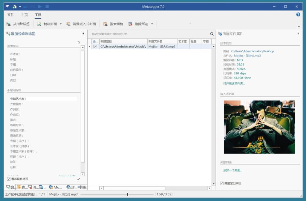 图片[1]-Metatogger（音频文件标签编辑器） v7.5.0.1 绿色便携版