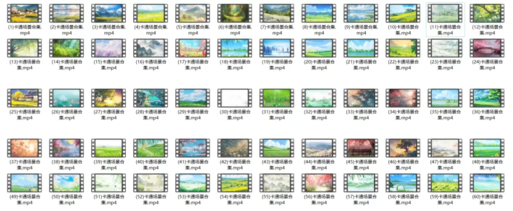 图片[2]-60款卡通场景视频素材壁纸合集  短视频素材 MP4格式1080P高清画质