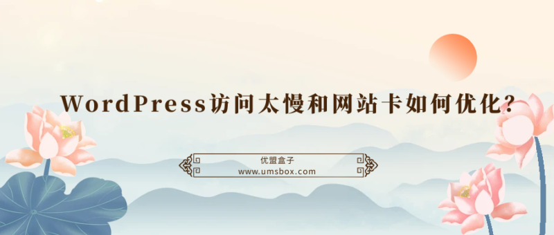 WordPress访问太慢和网站卡如何优化？-