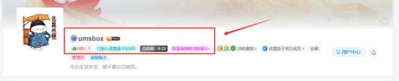 子比主题 – 用户中心添加UID 注册时间及消费统计-