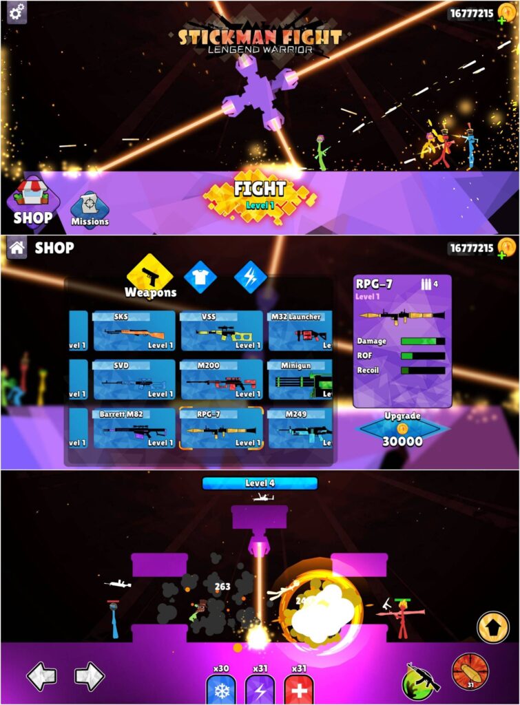 图片[1]-火柴人大乱斗 v1.02 无限金币-