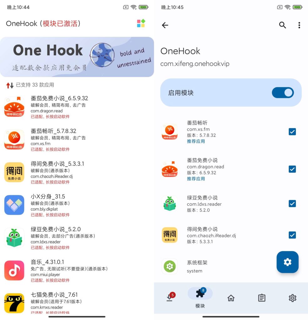 图片[1]-OneHook v1.0.8 解锁上百款软件会员模块