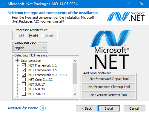 图片[1]-Microsoft .Net Packages AIO(.NET合集包) v10.06.25 绿色便携版