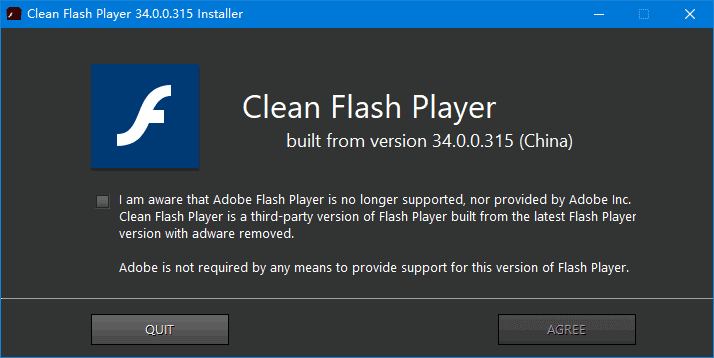 图片[1]-CleanFlashPlayer 第三方去广告Flash v34.0.0.323 绿色纯净版