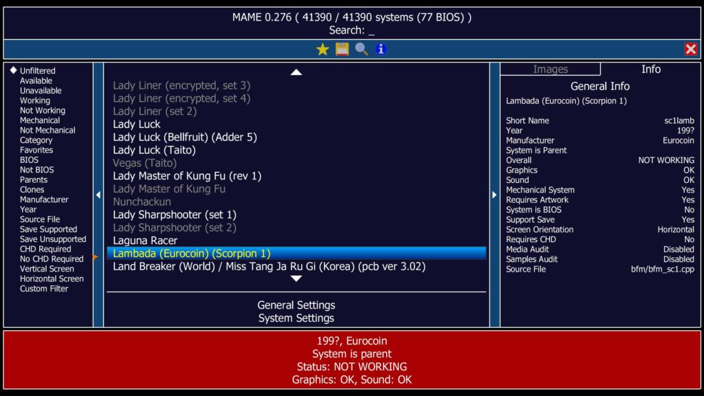图片[1]-MAME 街机游戏模拟器 v0.278 多语言 绿色便携版